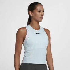 Nike Womens Zonal Cooling Slam Tank - Glacier Blue/White