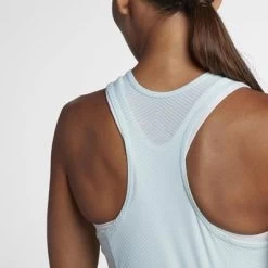 Nike Womens Zonal Cooling Slam Tank - Glacier Blue/White -Ball Game Paradise 888184 412 D