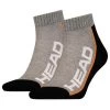Head Short Performance Sneaker Socks (2 Pairs) - Grey/Black -Ball Game Paradise 904009 BK A