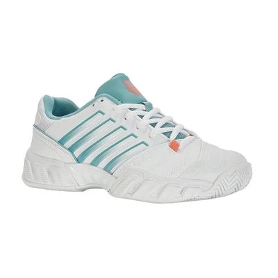 K-Swiss Womens Bigshot Light 4 Tennis Shoes - White/Nile Blue 4 K-Swiss Womens Bigshot Light 4 Tennis Shoes - White/Nile Blue - Image 2