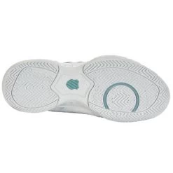 K-Swiss Womens Bigshot Light 4 Tennis Shoes - White/Nile Blue 8 K-Swiss Womens Bigshot Light 4 Tennis Shoes - White/Nile Blue -Ball Game Paradise 96989109 C