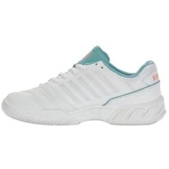 K-Swiss Womens Bigshot Light 4 Tennis Shoes - White/Nile Blue 9 K-Swiss Womens Bigshot Light 4 Tennis Shoes - White/Nile Blue -Ball Game Paradise 96989109 D