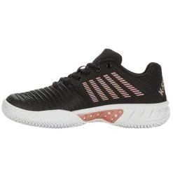 K-Swiss Womens Express Light 3 HB Court Tennis Shoes - Black/Rose Gold -Ball Game Paradise 98563049 E