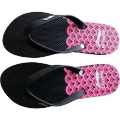 Li-Ning Womens Flip-Flop - Black/Pink -Ball Game Paradise ALSN008 1 C