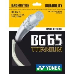 Yonex BG65Ti Badminton String Set - White