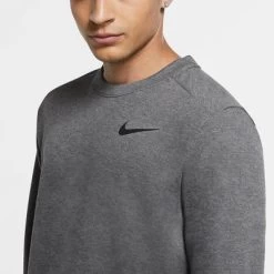 Nike Mens Dri-FIT Long Sleeve Top - Charcoal Grey -Ball Game Paradise CU6795 071 C