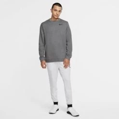 Nike Mens Dri-FIT Long Sleeve Top - Charcoal Grey -Ball Game Paradise CU6795 071 D