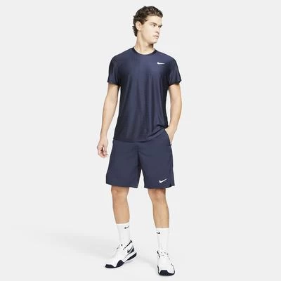Nike Mens Victory 9 Inch Tennis Shorts - Obsidian 9 Nike Mens Victory 9 Inch Tennis Shorts - Obsidian - Image 7