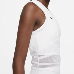 Nike Womens Dri-FIT ADV Slam Tennis Tank - White -Ball Game Paradise CV2796 100 D