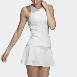 Adidas Womens Stella McCartney Q3 Tank - White -Ball Game Paradise CY1906 D 2