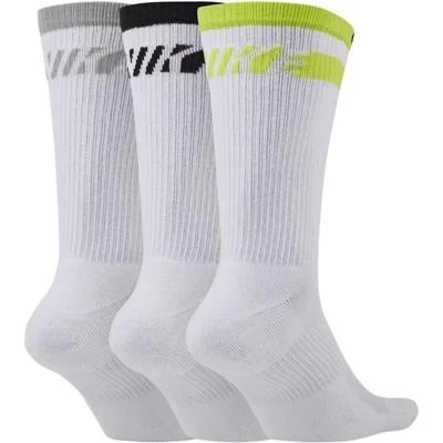 Nike Everyday Plus Cushioned Training Socks (3 Pairs) - White/Yellow/Black 4 Nike Everyday Plus Cushioned Training Socks (3 Pairs) - White/Yellow/Black - Image 2