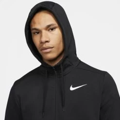 Nike Mens Full Zip Training Hoodie - Black -Ball Game Paradise CZ6376 010 C