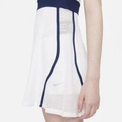 Nike Womens Slam Tennis Dress - White/Binary Blue -Ball Game Paradise DA4716 100 E