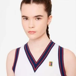 Nike Womens Slam Tennis Tank - White -Ball Game Paradise DA4718 100 C