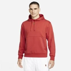 Nike Mens Fleece Hoodie - Cinnabar