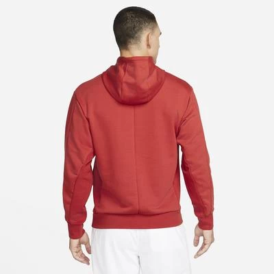 Nike Mens Fleece Hoodie - Cinnabar 4 Nike Mens Fleece Hoodie - Cinnabar - Image 2
