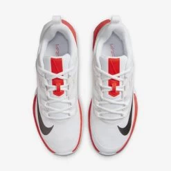 Nike Womens Vapor Lite Tennis Shoes - White/Bright Crimson -Ball Game Paradise DC3431 101 D