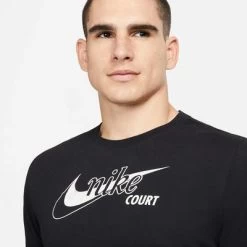 Nike Mens Dri-FIT Swoosh T-Shirt- Black 8 Nike Mens Dri-FIT Swoosh T-Shirt- Black -Ball Game Paradise DD8376 010 C