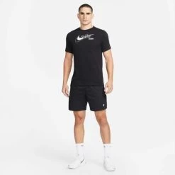 Nike Mens Dri-FIT Swoosh T-Shirt- Black 9 Nike Mens Dri-FIT Swoosh T-Shirt- Black -Ball Game Paradise DD8376 010 D
