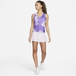 Nike Womens Printed Tennis Tank - Purple -Ball Game Paradise DD8847 530 E
