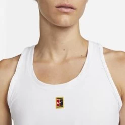 Nike Womens One Heritage Tennis Tank - White -Ball Game Paradise DQ6800 100 C