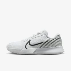 Nike Womens Court Air Zoom Vapor Tennis Shoes - White/Black