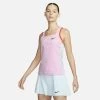 Nike Womens Dri-FIT Slam Tennis Tank - Light Arctic Pink/Glacier Blue -Ball Game Paradise DR6795 676 A