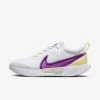 Nike Womens Court Air Zoom Pro Tennis Shoes - White/Citron Tint/Fuchsia Dream 2 Nike Womens Court Air Zoom Pro Tennis Shoes - White/Citron Tint/Fuchsia Dream -Ball Game Paradise DV3285 101 A
