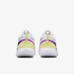 Nike Womens Court Air Zoom Pro Tennis Shoes - White/Citron Tint/Fuchsia Dream -Ball Game Paradise DV3285 101 F
