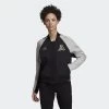 Adidas Womens New York Varsity Jacket - Black -Ball Game Paradise DX4320 C