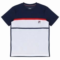 Fila Kids Heritage Steve T-Shirt - Peacoat/White