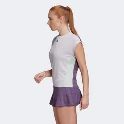 Adidas Womens Heat Ready Tee - Purple Tint 10 Adidas Womens Heat Ready Tee - Purple Tint -Ball Game Paradise FK0758 B 2