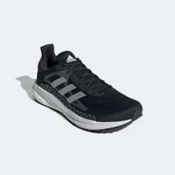 Adidas Mens Solar Glide 3 Running Shoes - Core Black/Blue Oxide -Ball Game Paradise FW0990 D
