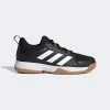 Adidas Kids Ligra 7 Indoor Court Shoes - Black/White -Ball Game Paradise FZ4681 A