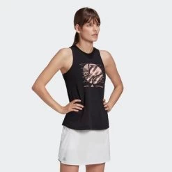 Adidas Womens Tennis Graphic US Open Tank Top - Black -Ball Game Paradise GD9110 D