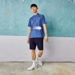 Lacoste Mens Bands Tennis Shorts - Navy -Ball Game Paradise GH0880 78X D