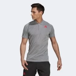 Adidas Mens Freelift Primeblue Polo - Grey