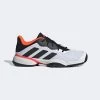 Adidas Kids Barricade Tennis Shoes - Cloud White/Core Black/Solar Red
