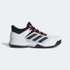 Adidas Kids Ubersonic 4 Tennis Shoes - Cloud White/Core Black/Solar Red -Ball Game Paradise GW2997 A