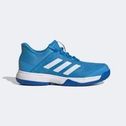 Adidas Kids Adizero Club Tennis Shoes - Pulse Blue/Cloud White