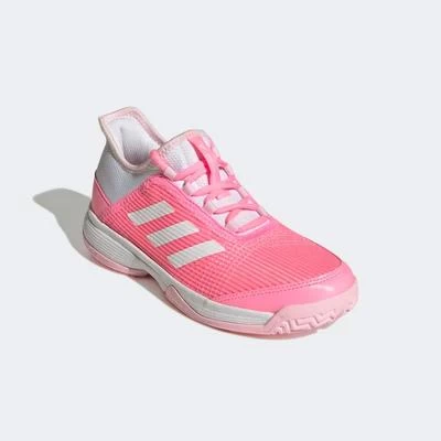 Adidas Kids Adizero Club Tennis Shoes - Beam Pink/Cloud White 4 Adidas Kids Adizero Club Tennis Shoes - Beam Pink/Cloud White - Image 2
