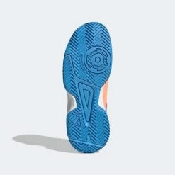 Adidas Kids Stabil Indoor Court Shoes - Beam Orange/Pulse Blue -Ball Game Paradise GX3760 C
