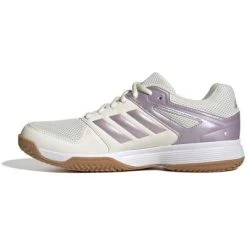 Adidas Womens Speedcourt Indoor Court Shoes - White/Lilac -Ball Game Paradise GX3766 C 2