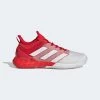 Adidas Mens Adizero Ubersonic 4 Tennis Shoes - Vivid Red / Cloud White -Ball Game Paradise GY3998 A