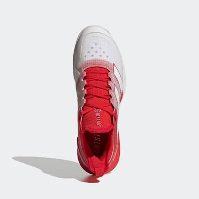 Adidas Mens Adizero Ubersonic 4 Tennis Shoes - Vivid Red / Cloud White 4 Adidas Mens Adizero Ubersonic 4 Tennis Shoes - Vivid Red / Cloud White - Image 2
