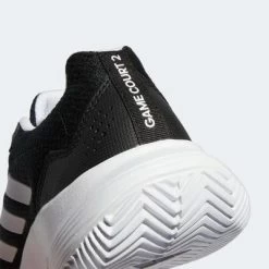 Adidas Womens GameCourt 2.0 Tennis Shoes - Core Black/Cloud White -Ball Game Paradise GZ0694 F
