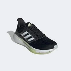 Adidas Mens EQ21 Running Shoes - Core Black/Almost Lime -Ball Game Paradise GZ4061 D