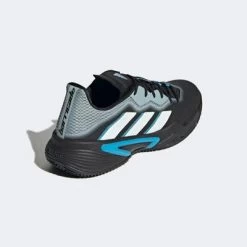 Adidas Mens Barricade Clay Tennis Shoes - Magic Grey/Core Black -Ball Game Paradise H02047 E