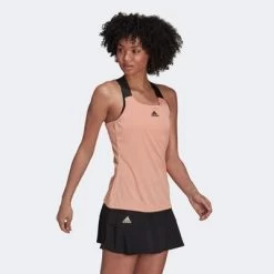Adidas Womens Primeblue AeroKnit Y-Tank Top - Ambient Blush -Ball Game Paradise H31426 C