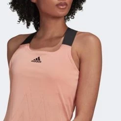 Adidas Womens Primeblue AeroKnit Y-Tank Top - Ambient Blush -Ball Game Paradise H31426 D
